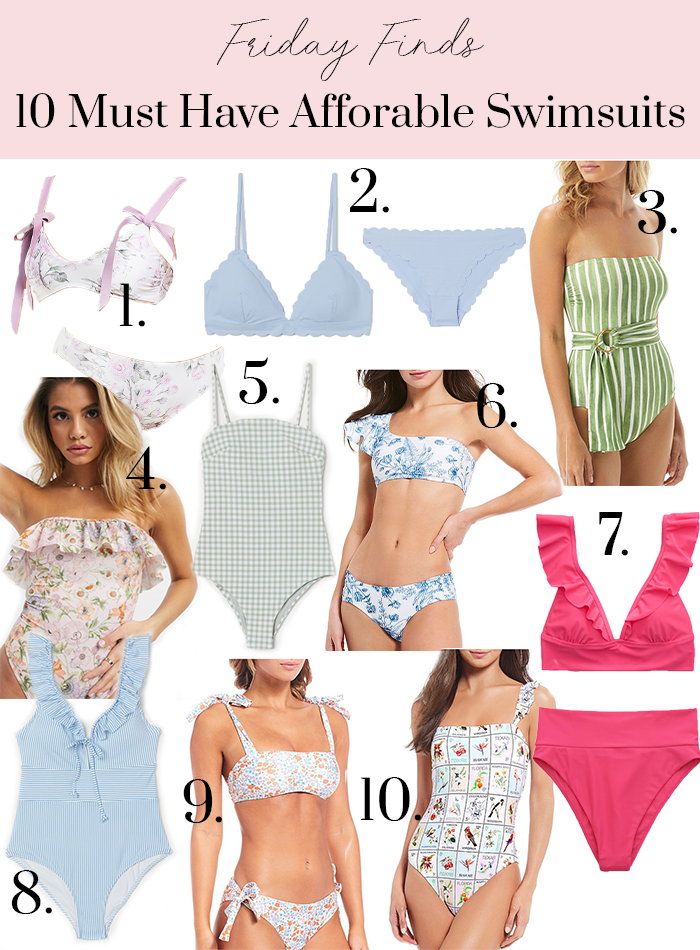 10 Must have affordable swimsuits