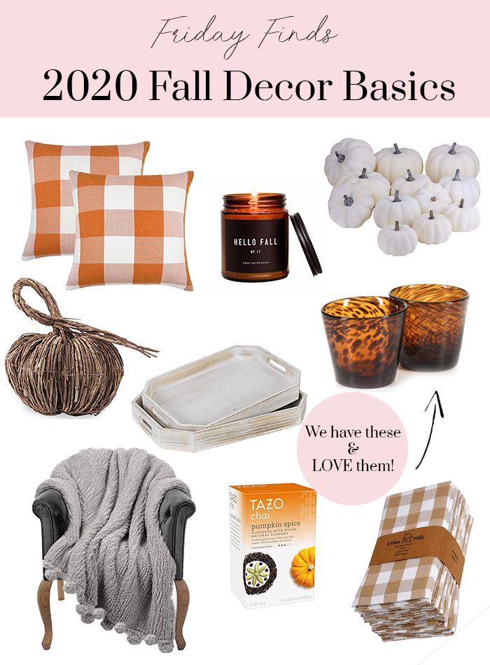 2020 Fall Decor Basics