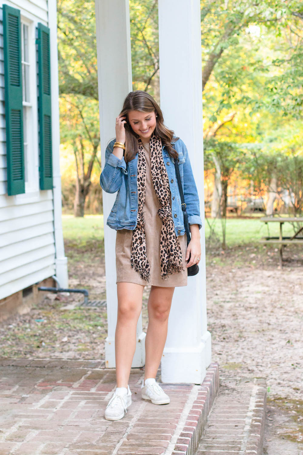 The best suede dress to go with any fall outfit