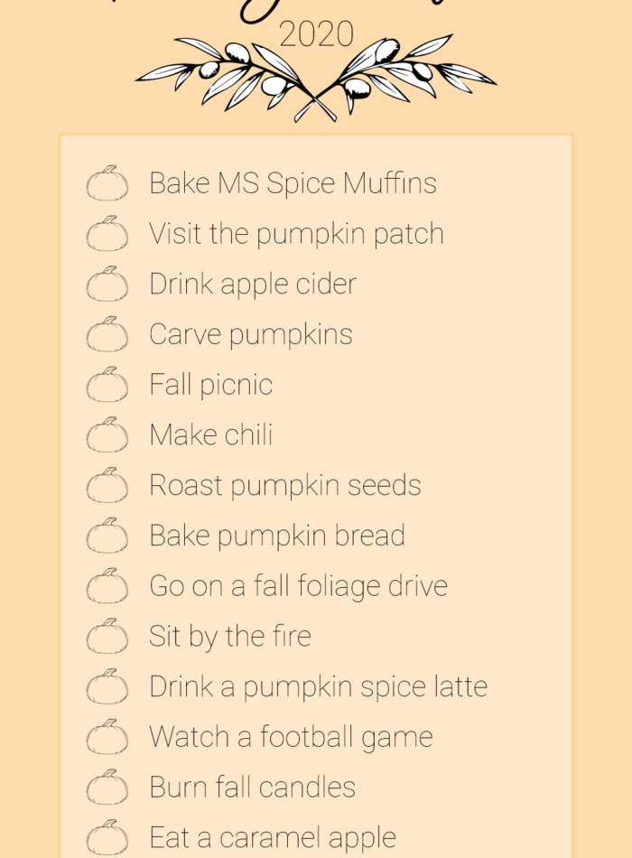 The Ultimate Bucket List for Fall 2020