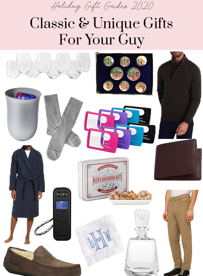 Classic and unique gifts for your guy