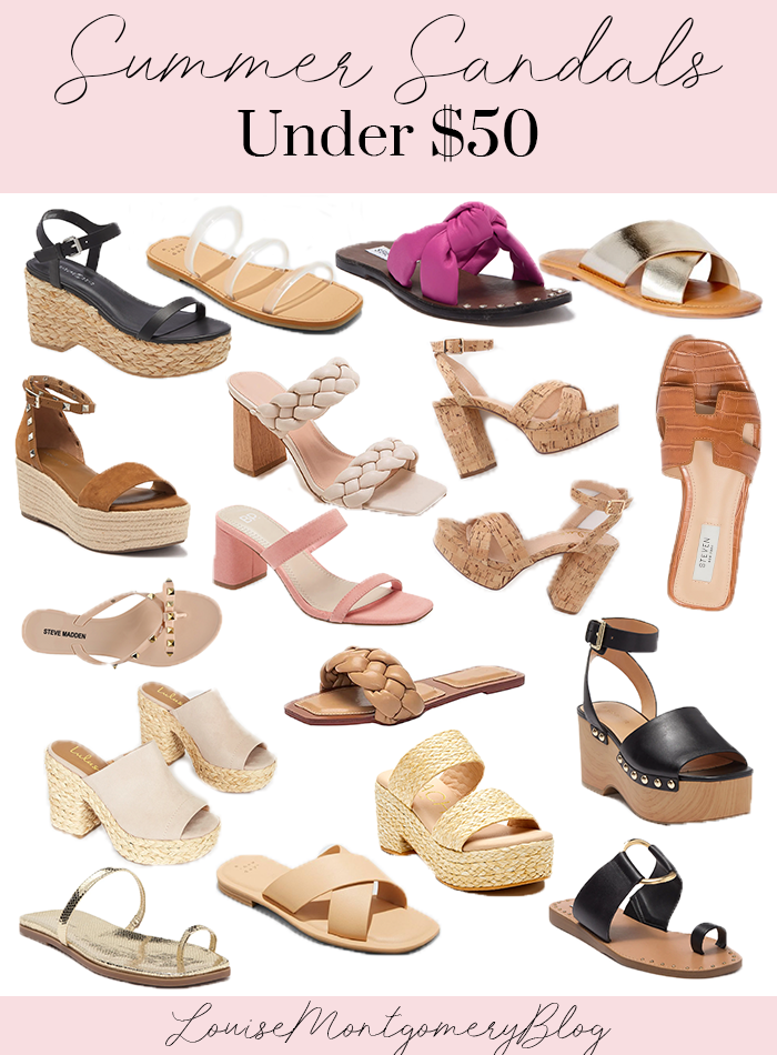 summer sandals under $50