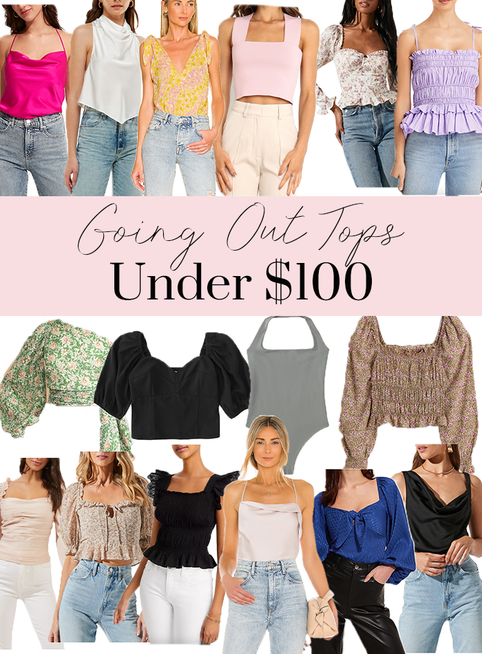 going out tops under $100